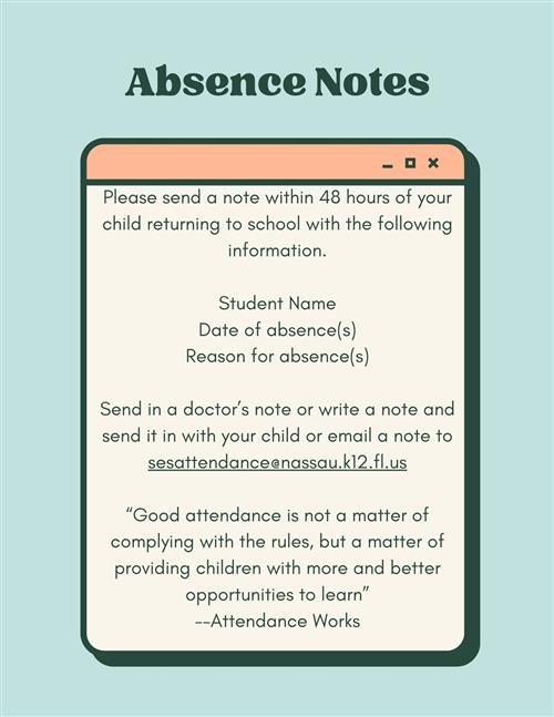 Absence Note